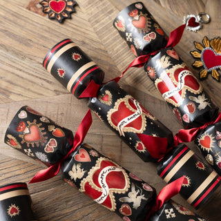 Milagro heart crackers flatlay