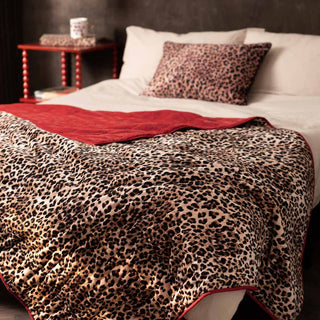 Various cushions styled together with some other home accessories in front of a dark background.