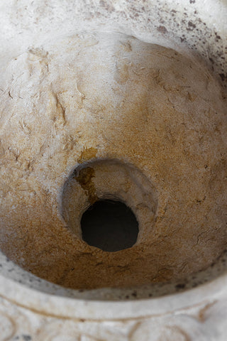 Close-up of the inside of the Classical Stone-Effect Planter.