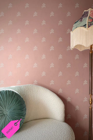 Lifestyle image of the Divine Savages Poochi Poodle Pink Wallpaper