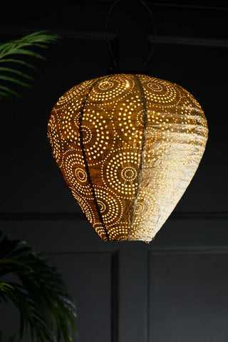 Image of the Gold Bell Solar Garden Lantern on