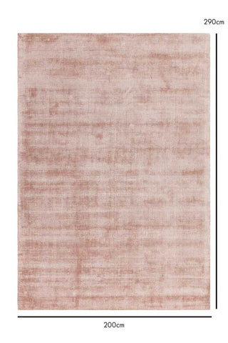 Dimension image of the Aston Copper Pink Rug - 200x290