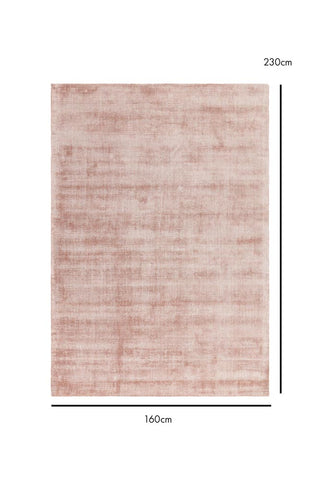 Dimension image of the Aston Copper Pink Rug - 160x230