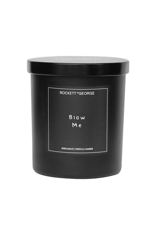 Image of the Rockett St George Blow Me Champagne & Bergamot Candle on a white background