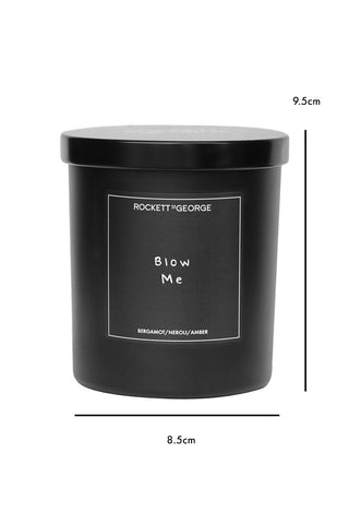 Dimension image of the Rockett St George Blow Me Champagne & Bergamot Candle