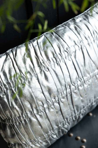 Image of the material for the HKliving Shiny Silver Cushion