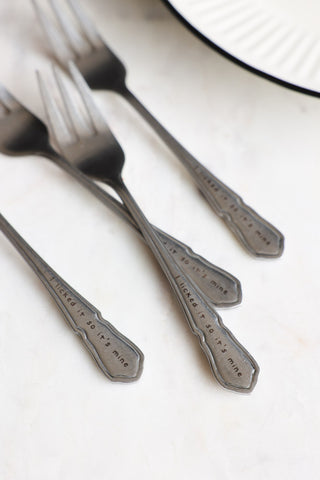 Lifestyle image of the Set Of 4 Cake Forks
