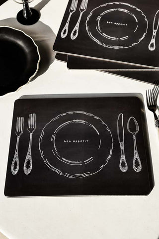 Lifestyle image of the 4pk Lunch Plate Placemats