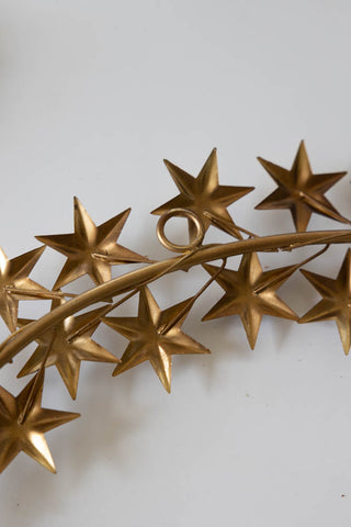 Image of the back of the Antique Gold Jewelled Star Wall Mirror