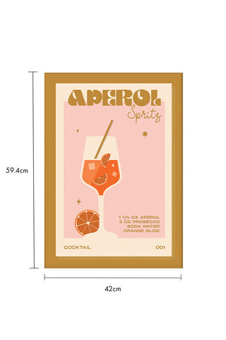Dimension image of the Aperol Spritz Art Print