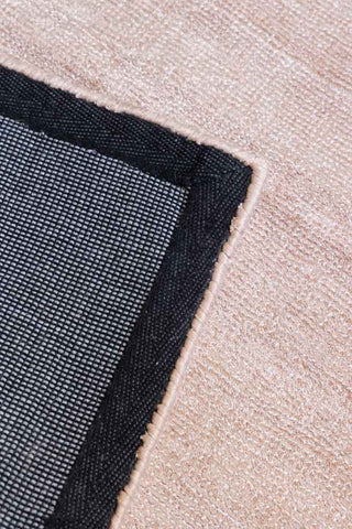Image of the underside of the Aston Copper Pink Rug - 3 Sizes Available