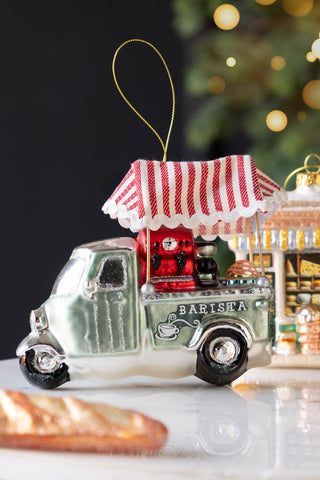 Image of the Barista Glass Christmas Tree Decoration