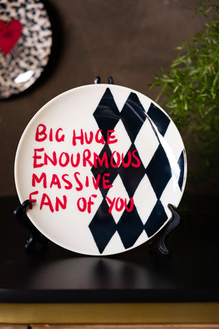 Detail image of the Big Fan Decorative Wall Plate