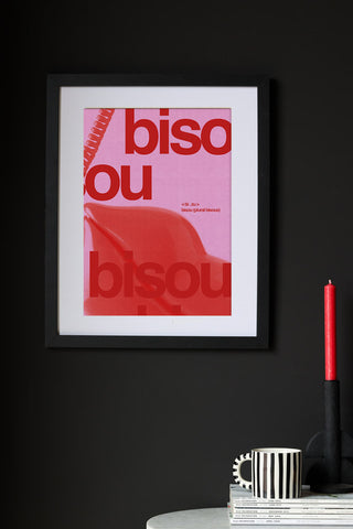 Lifestyle image of the Bisou Art Print