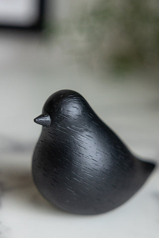 Close-up image of the Bobby The Black Bird Ornament