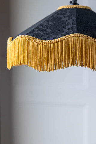 Image of the finish for the Black & Gold Tassel Ceiling Light Shade