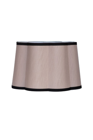Image of the Blush Pink Scalloped Lampshade on a white background