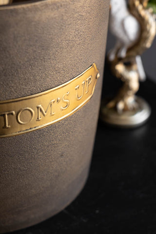 Close-up image of the Bottoms Up Champagne Bucket