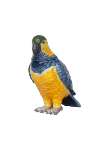 Image of the Ceramic Parrot Storage Jar on a white background