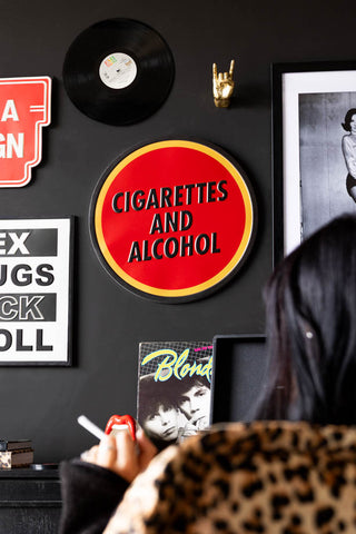 Lifestyle image of the Cigarettes & Alcohol Sign