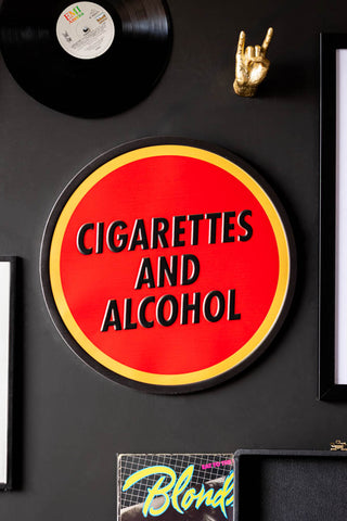 Image of the Cigarettes & Alcohol Sign