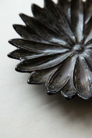 Image of the finish for the Cocoa Lotus Flower Trinket Dish