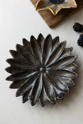 Lifestyle image of the Cocoa Lotus Flower Trinket Dish
