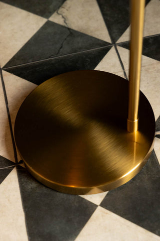 Image of the base of the Contemporary Brass Floor Lamp