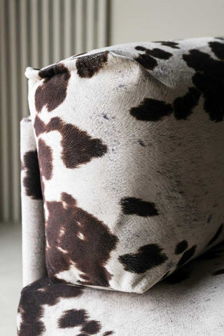 Detail image of the Cowhide Patterned Armchair