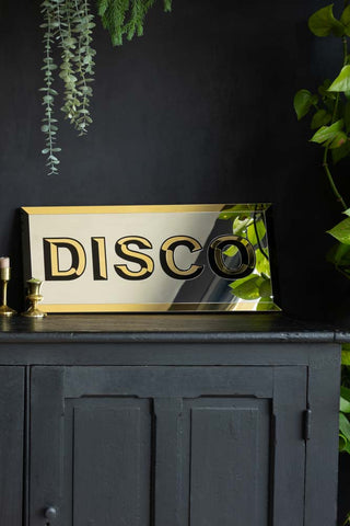 Lifestyle image of the Disco Wall Art Mirror