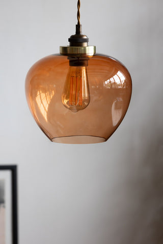 Image of the colour for the Easyfit Amber Glass Ceiling Light Shade