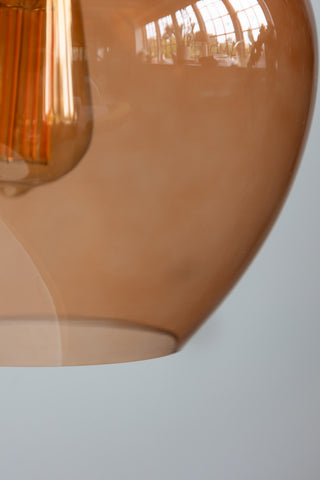 Image of the finish for the Easyfit Amber Glass Ceiling Light Shade