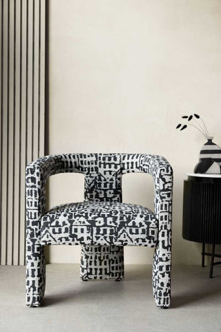 Lifestyle image of the Fabulous Abstract Pattern Armchair