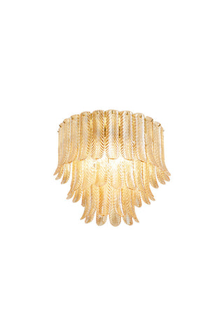 Image of the Plume Glass Flush Ceiling Light on a white background