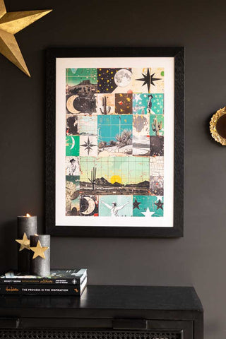 Lifestyle image of the Green Wild West Print - Framed Or Unframed Available