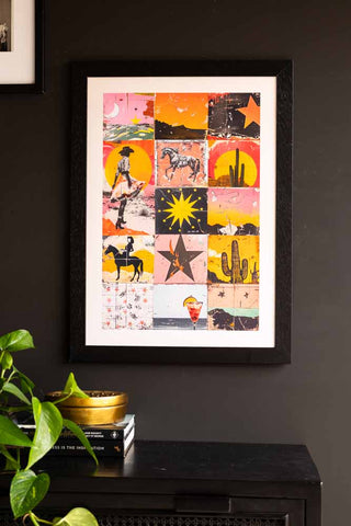 Image of the Sunset Wild West Print - Framed Or Unframed Available