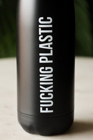 Detail image of the Fucking Plastic Water Bottle & Thermos Flask