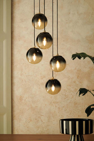 Lifestyle image of the Ombre Orb Cluster Light
