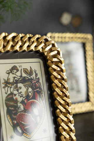 Detail image of the Gold Chain Photo Frame
