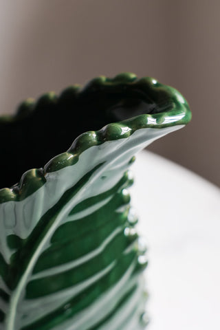 Close-up image of the Green Leaf Water Jug