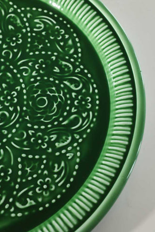 Image of the colour on the Deep Green Beautiful Enamel Tray