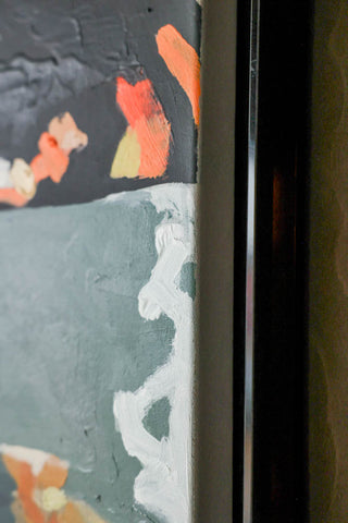 Detail image of the HKliving Saloon Framed Artwork.