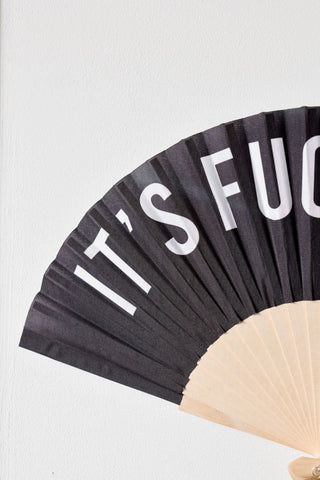Image of the material for the It's Fucking Hot Wooden Fan