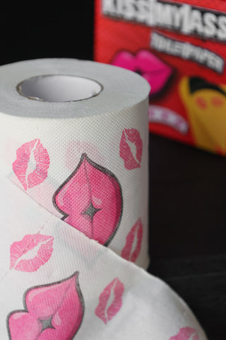 Detail image of the Kiss My Ass Toilet Paper