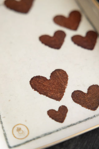 Image of the pattern on the Beautiful Hearts Tray