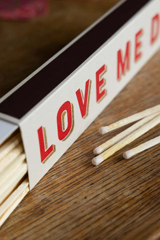 Close-up image of the Love Me Do Luxury Long Matches