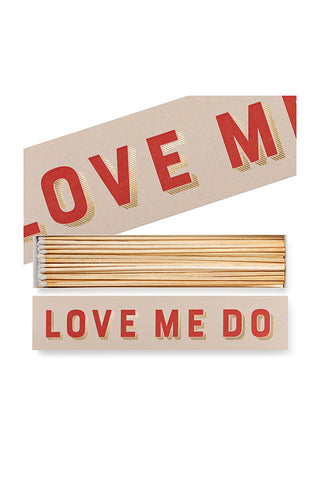 Image of the Love Me Do Luxury Long Matches on a white background