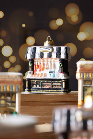 Image of the Meat Trader Glass Christmas Tree Decoration