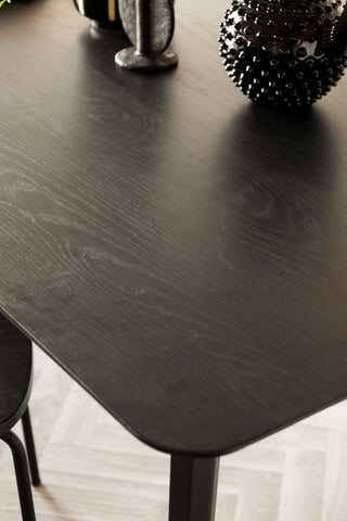 Detail image of the Black Dining Table 