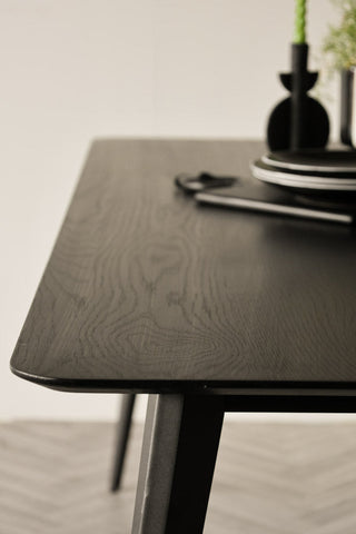 Detail image of the Black Dining Table 